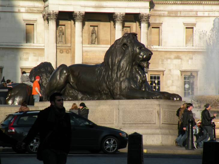  statue de Lion à Trafalgar Square